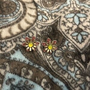 Betsy Johnson flower earrings